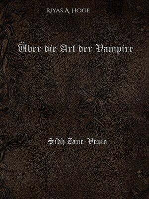 cover image of Über die Art der Vampire